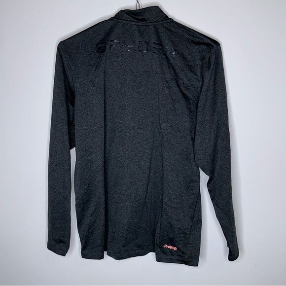 SPYDER ACTIVE ProWeb Men’s Performance ¼ Zip Baselayer Gray Jacket Medium - Picture 6 of 7